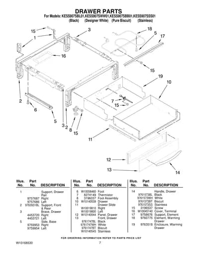 DRAWER PARTS