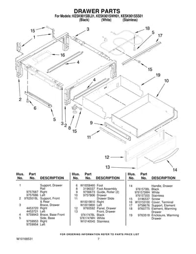 DRAWER PARTS
