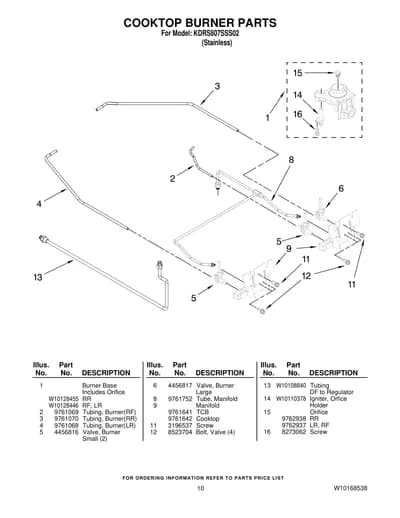COOKTOP BURNER PARTS