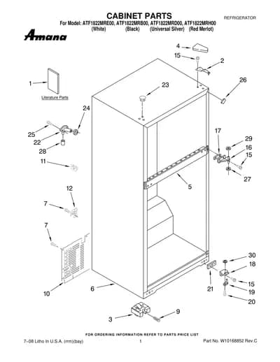 CABINET PARTS