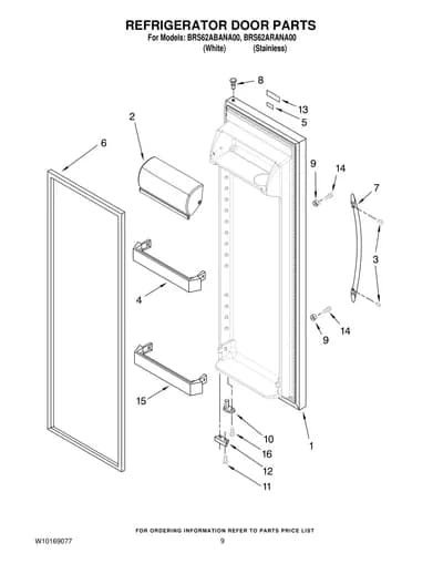 REFRIGERATOR DOOR PARTS