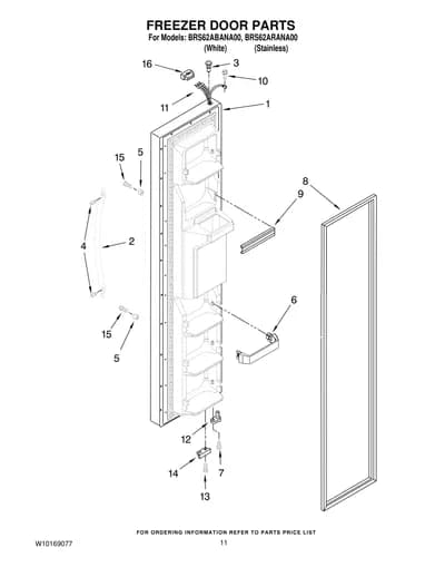 FREEZER DOOR PARTS