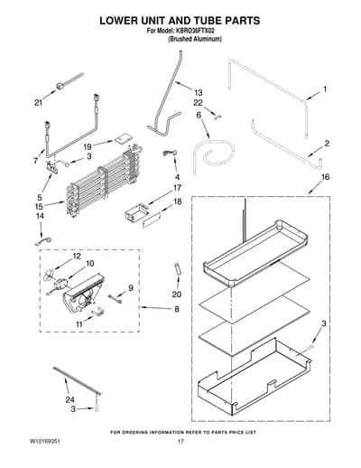 LOWER UNIT AND TUBE PARTS
