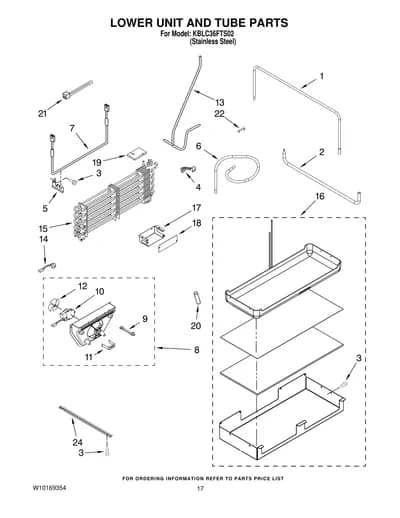 LOWER UNIT AND TUBE PARTS