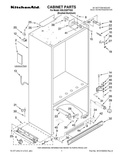 CABINET PARTS