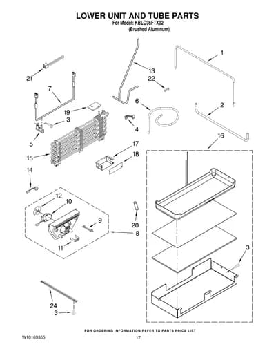 LOWER UNIT AND TUBE PARTS
