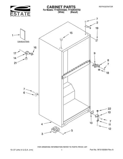 CABINET PARTS