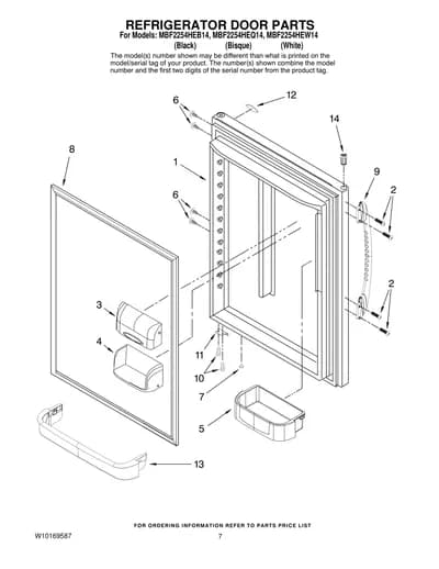 REFRIGERATOR DOOR PARTS