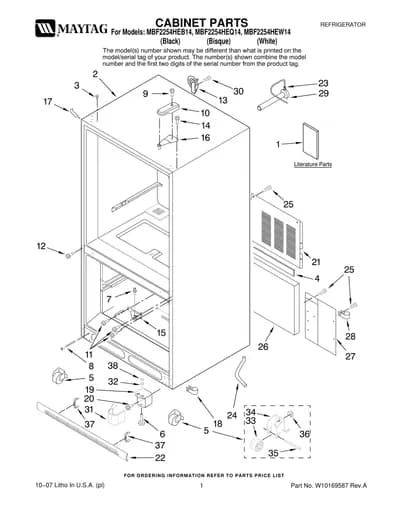 CABINET PARTS