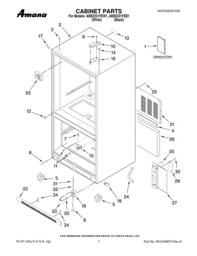 CABINET PARTS
