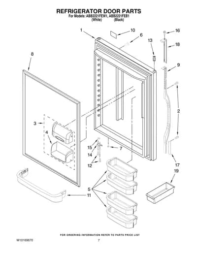 REFRIGERATOR DOOR PARTS