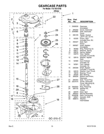 GEARCASE PARTS