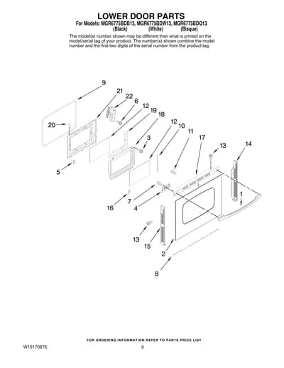 LOWER DOOR PARTS