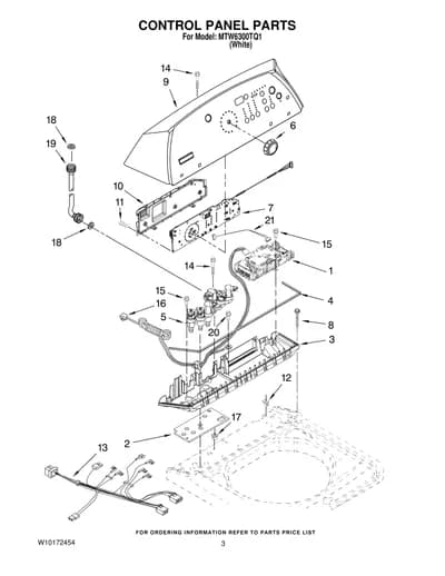 CONTROL PANEL PARTS