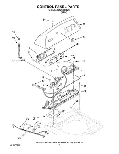 CONTROL PANEL PARTS