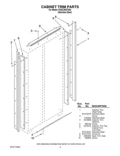 CABINET TRIM PARTS