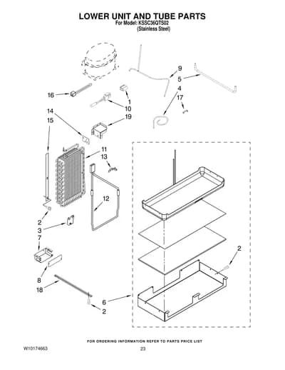 LOWER UNIT AND TUBE PARTS