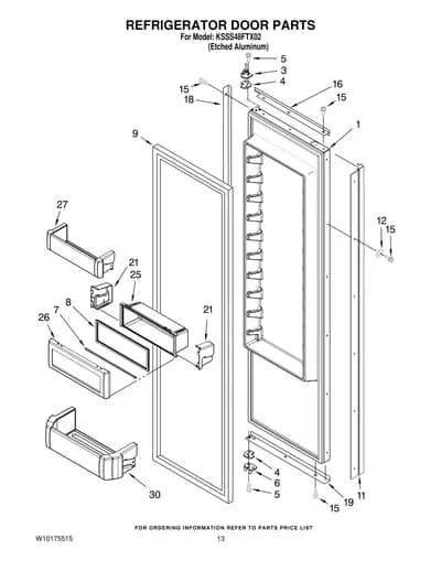REFRIGERATOR DOOR PARTS