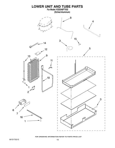 LOWER UNIT AND TUBE PARTS