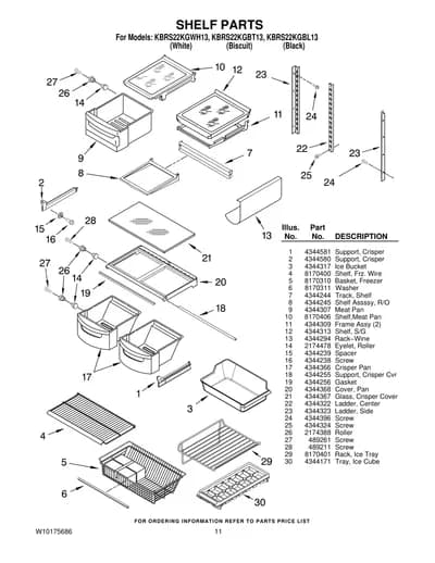 SHELF PARTS