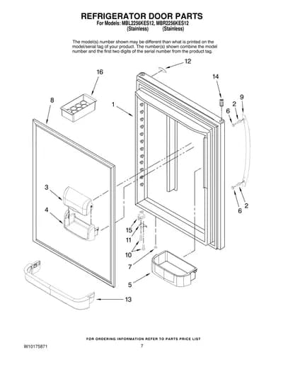 REFRIGERATOR DOOR PARTS