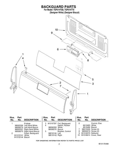 BACKGUARD PARTS