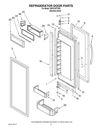REFRIGERATOR DOOR PARTS