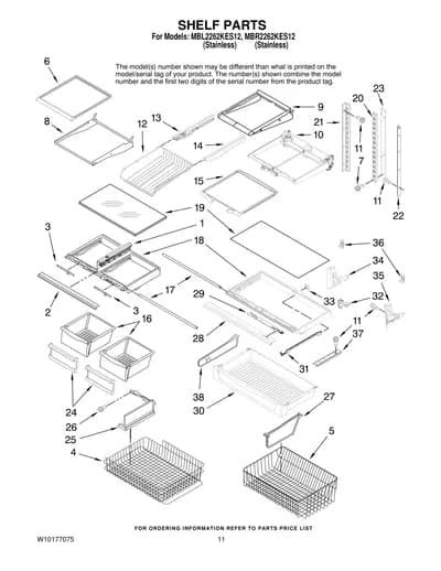 SHELF PARTS
