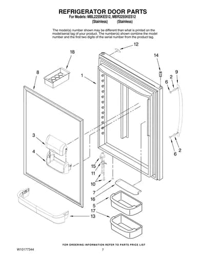 REFRIGERATOR DOOR PARTS