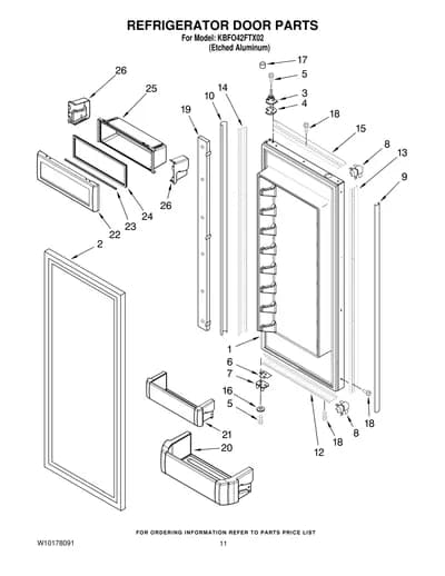REFRIGERATOR DOOR PARTS