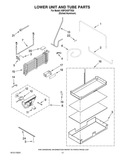 LOWER UNIT AND TUBE PARTS