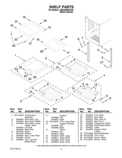 SHELF PARTS