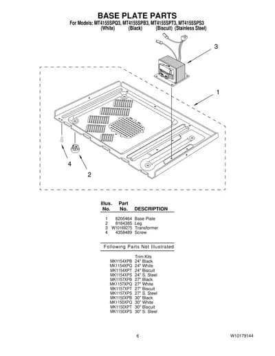BASE PLATE PARTS