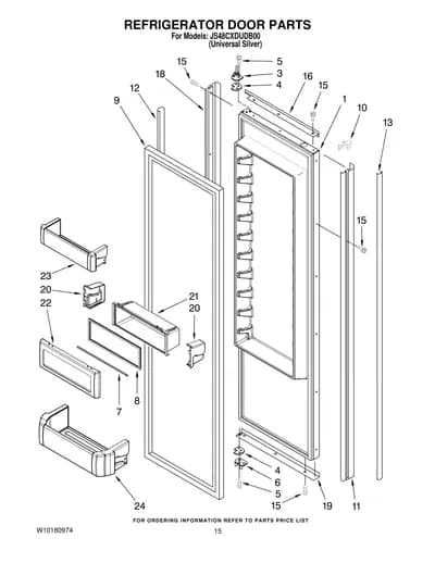 REFRIGERATOR DOOR PARTS