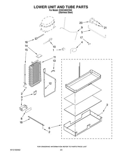 LOWER UNIT AND TUBE PARTS