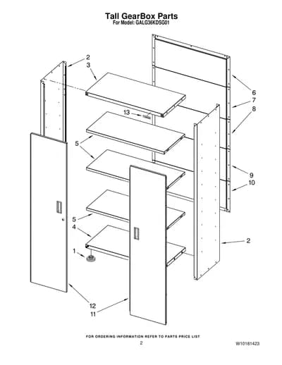 Tall GearBox Parts
