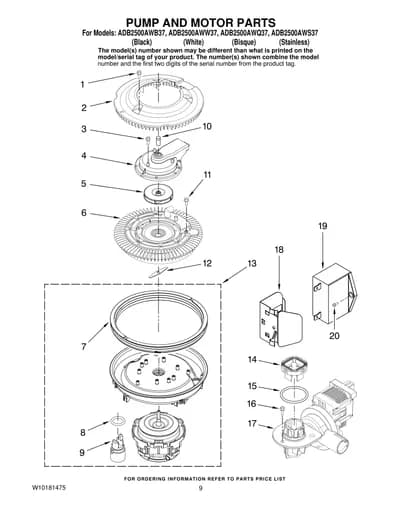 PUMP AND MOTOR PARTS