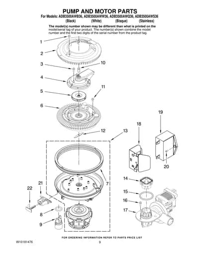 PUMP AND MOTOR PARTS