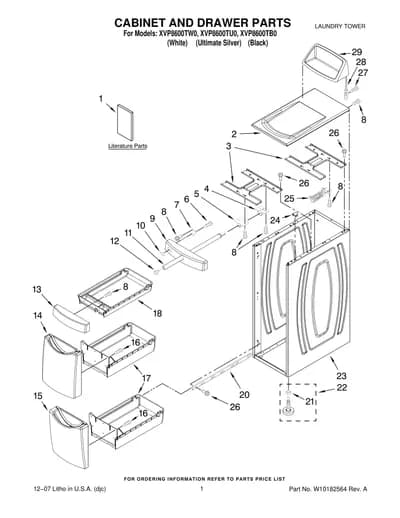 CABINET AND DRAWER PARTS