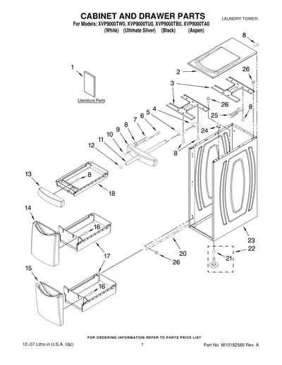 CABINET AND DRAWER PARTS