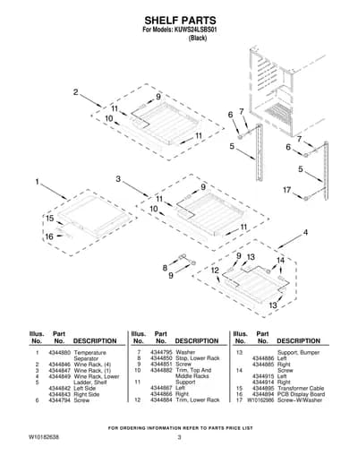 SHELF PARTS