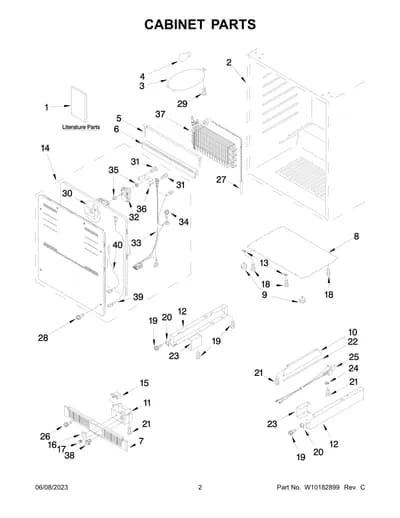 CABINET PARTS