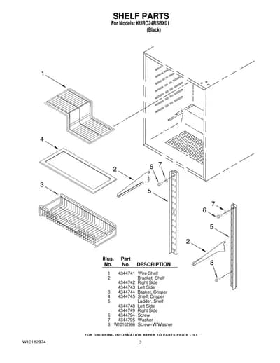 SHELF PARTS