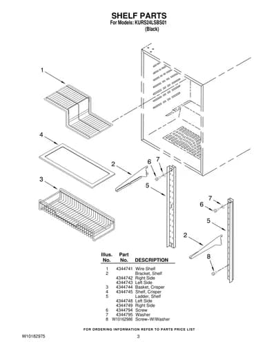 SHELF PARTS