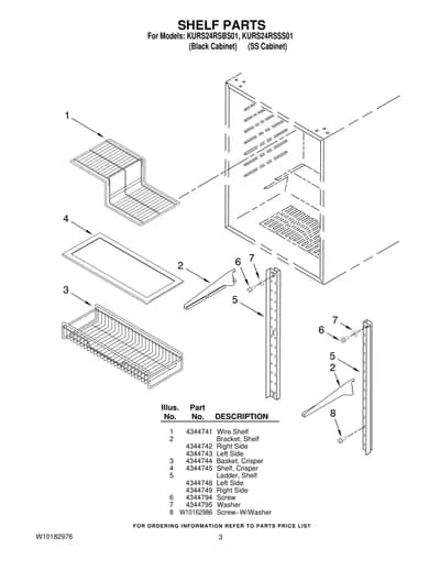 SHELF PARTS