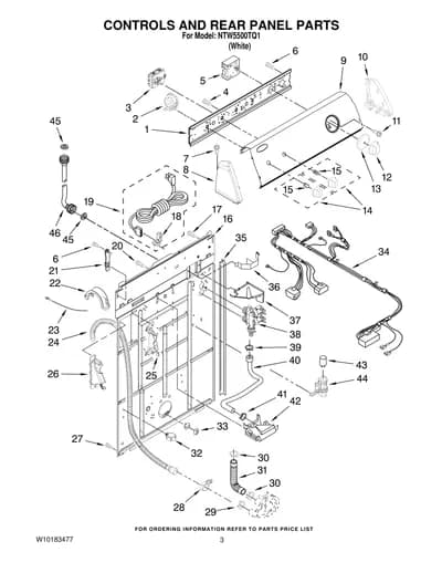 CONTROLS AND REAR PANEL PARTS