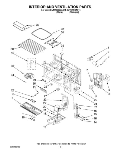 INTERIOR AND VENTILATION PARTS