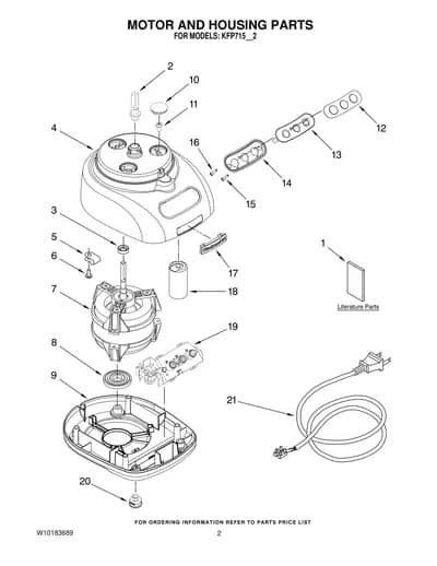 MOTOR AND HOUSING PARTS