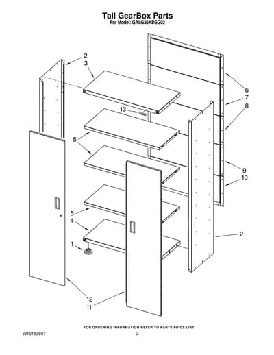 Tall GearBox Parts