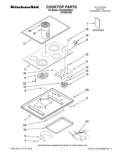 COOKTOP PARTS